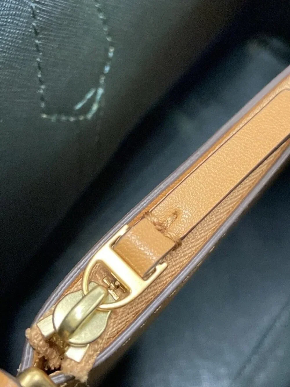 TORY BURCH Yellow Leather Handbag